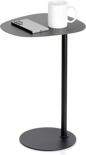 Table d’appoint de salon en métal noire 35 × 25 × 53 cm