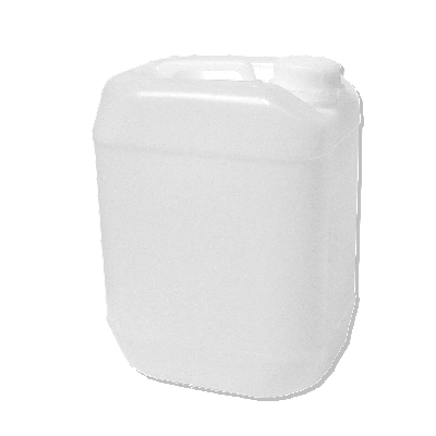 Plastic jerry can 30 l made of HDPE for water and food, white