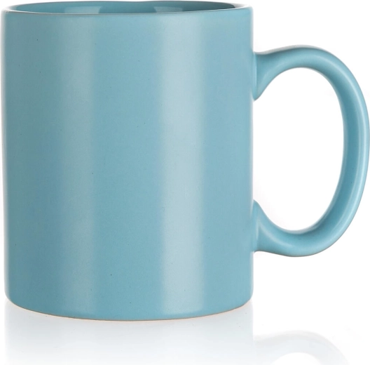 Tasse en céramique 350 ml mate bleu clair