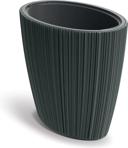Pot de fleurs Oro gris foncé 59,5 cm