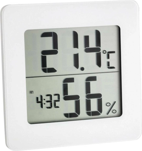 Digital thermometer with hygrometer TFA, white