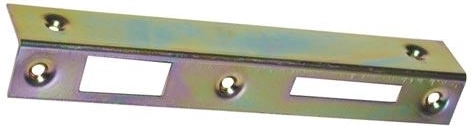 Gâche angulaire galvanisée pour porte gauche (lot de 10 pièces)