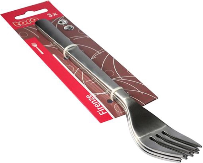 Edelstahl-Tafelgabel TORO Firenze, Set 3 Stk.