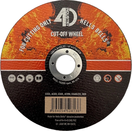 Disque à tronçonner pour acier et inox 150 × 1,6 × 22,2 mm