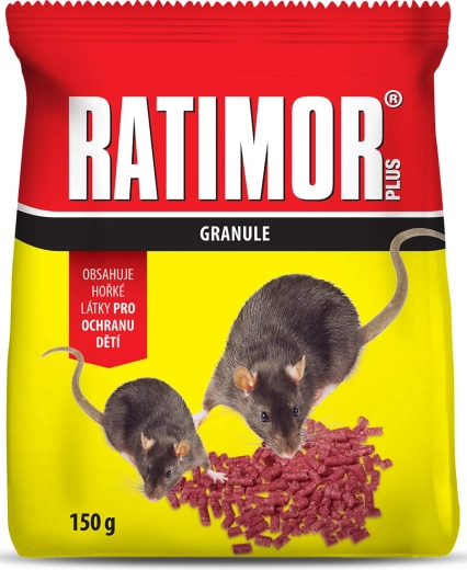 Ratimor Brodiolon granulés contre les souris et les rats 150 g