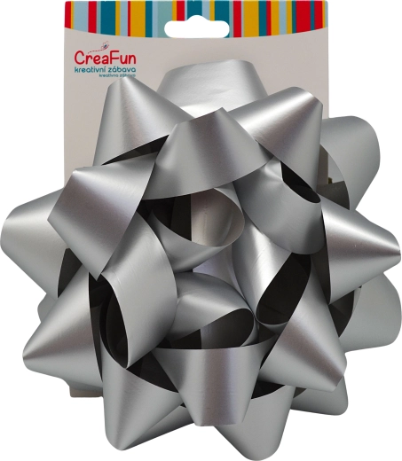 Silberne Geschenk-Schleife 20 cm