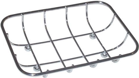 Seifenschale rechteckig 13 × 9 cm Chrom