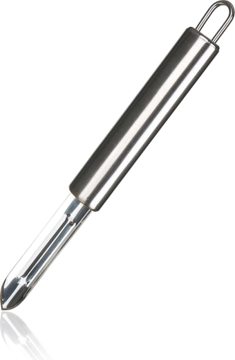 Dubbelzijdige groenteschiller AKCENT van roestvrij staal 19 cm