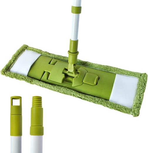 Serpillière pour sol TORO avec manche télescopique, vert