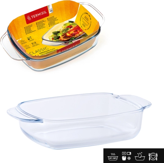 Glazen hittebestendige braadslede 1,4 l TERMSIL Classic
