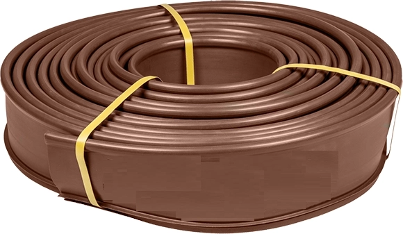 Bordure de gazon de jardin marron 12,5 cm x 18 m