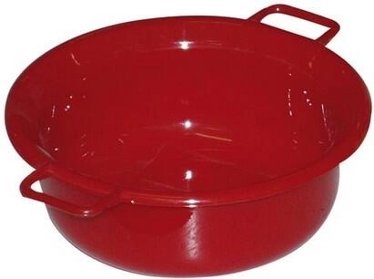 Plastic bowl with handles 14 cm, assorted colors