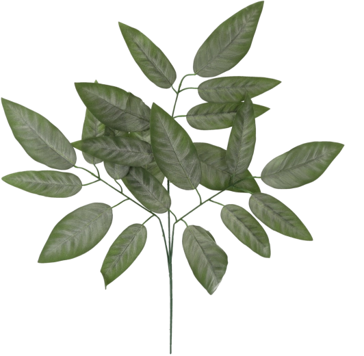 Brindille artificielle avec feuilles de noyer, vert, 72 cm