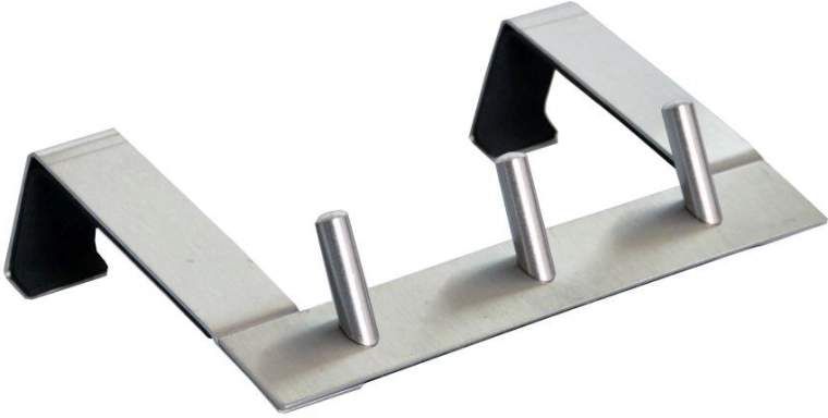 RVS deurhaak met 3 haken