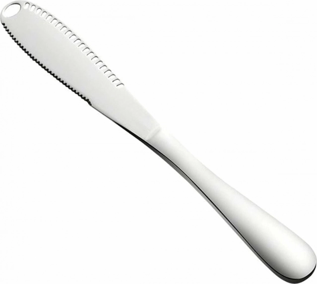 Ag267c butter knife with holes