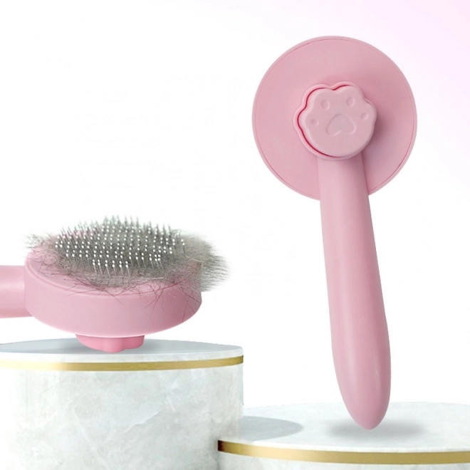 Bürste zum Entfernen von Hunde- und Katzenhaaren – rosa