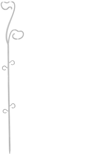 Tuteur pour orchidées 59 cm transparent