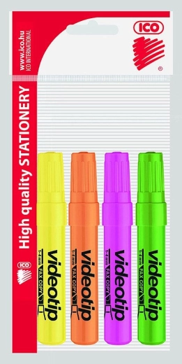 ICO Videotip Highlighters – set of 4 pcs