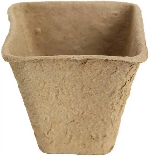 Pots à semis en papier 8 × 8 × 7,5 cm, lot de 20 pièces