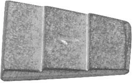 Metal securing wedge 25 × 32 mm (20 pcs)