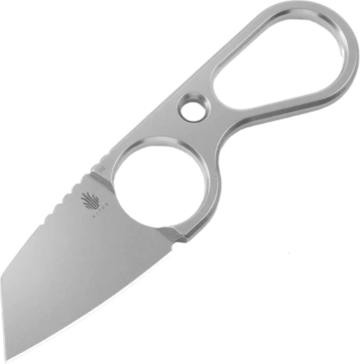 Kizer Bowtie Halsmesser aus D2-Stahl (Stonewash) mit Kydex-Scheide