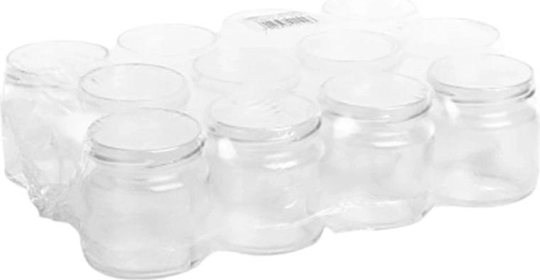 Set of 12 glass preserving jars 200 ml