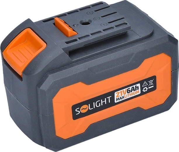 Batterie rechargeable Li-Ion Solight 21 V 6 Ah pour outil sans fil