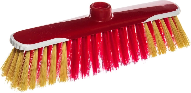 Bezem 28 cm met grove schroefdraad, kunststof