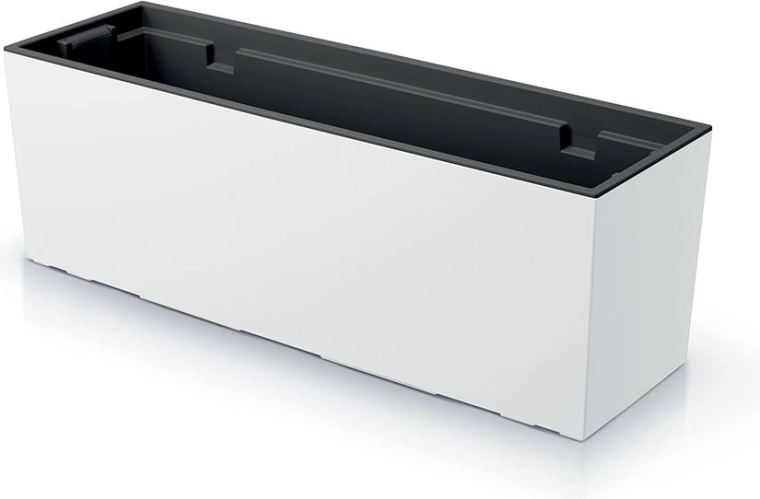 Jardinière avec insert URBI CASE 77 cm blanche