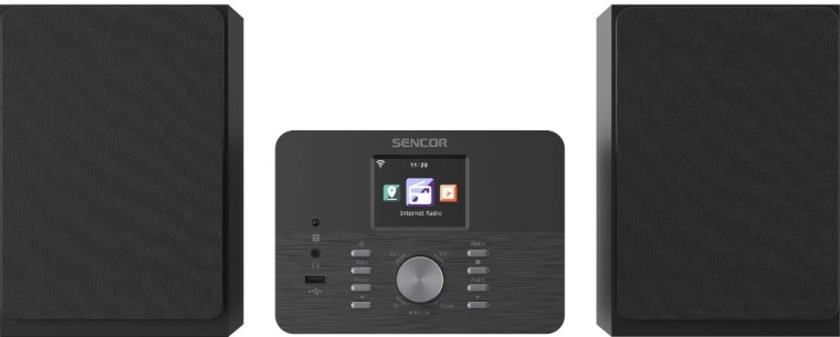 Sencor microsysteem met wifi, DAB+ en cd