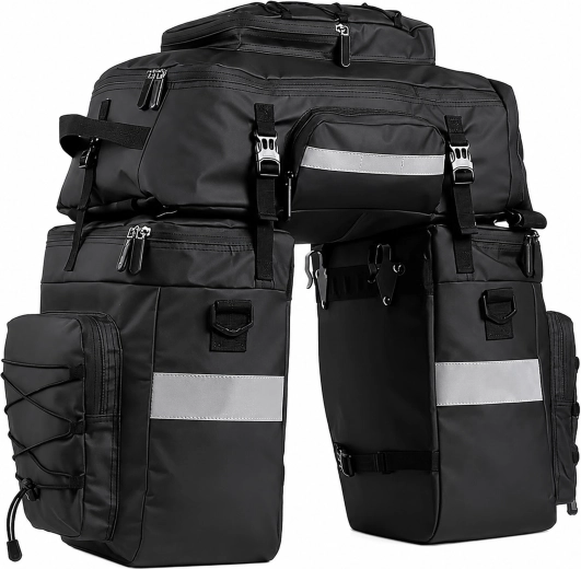 Waterproof 48 L 3-in-1 XXL Rear Rack Bicycle Pannier Bag