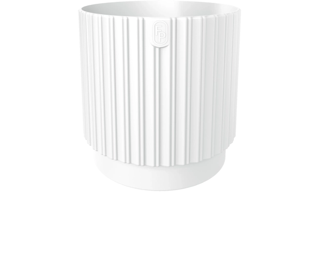 Pot de fleurs MIKA Cyli Petit ECO Recycled 14 cm blanc