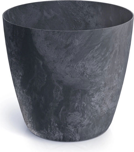 Pot de fleurs effet béton 13,8 cm anthracite