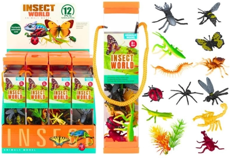 Insect Figurine Set in a Clear Tube