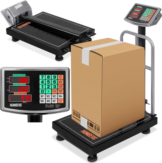 Balance plateforme industrielle 300 kg HUMBREG MH-192 avec écran LED