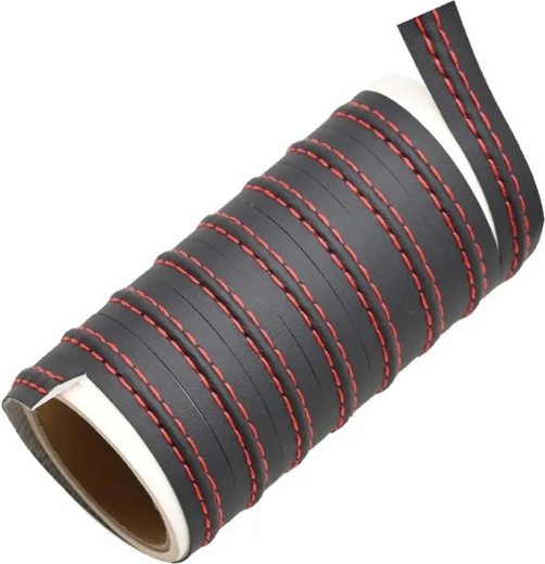 Bande décorative Da105 2 m noire et rouge