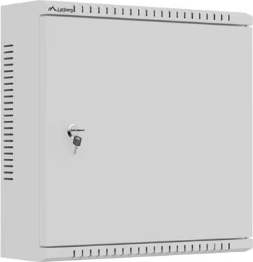 Lanberg wandmontage-installatiekast TPR 10″ met MESH-paneel 400 × 400 × 140 mm, grijs