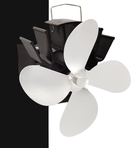 GAMA Flue Pipe Stove Fan, Thermoelectric, Silver