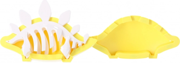 Magnetic building set dinosaur with skeleton and 3D scene