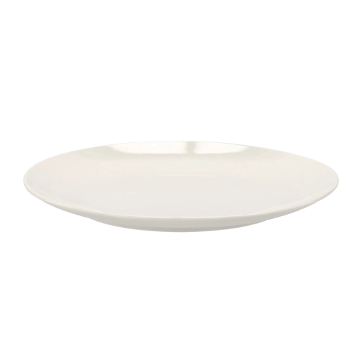 Mona assiette plate 26,5 cm blanche en céramique