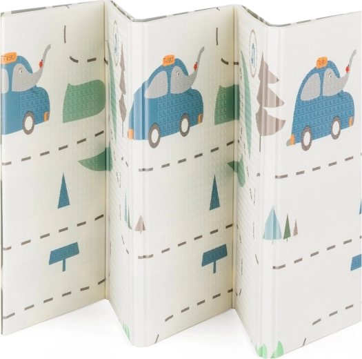 Folding Double-Sided Play Mat PETITE&MARS Campy Cars & Arabesca 197 × 147 cm