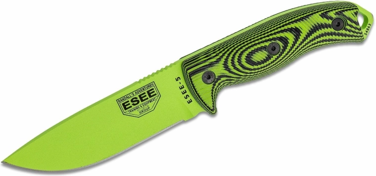 ESEE 5 Venom universal knife 13.3 cm, G10, kydex sheath