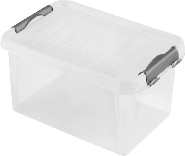Kunststoff-Aufbewahrungsbox mit Deckel Heidrun 8 l