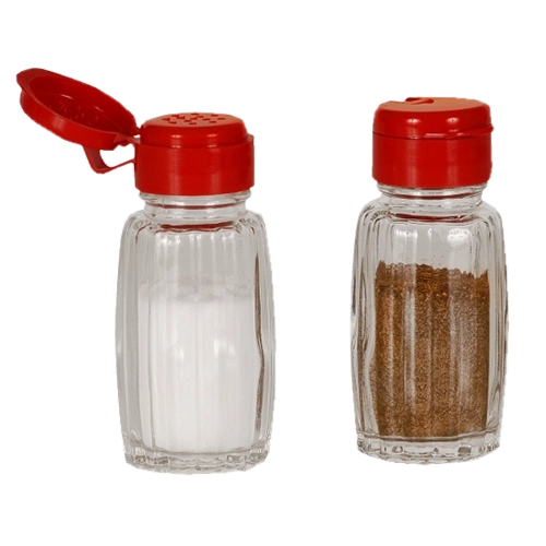 Glazen kruidenpotje 50 ml met deksel Practic