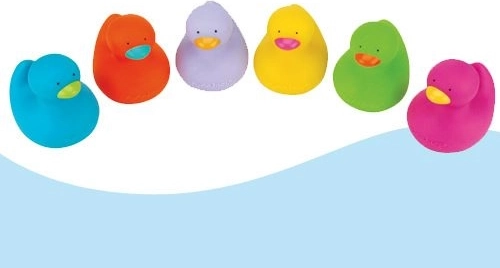 Bad speelgoed - set eendjes (6 stuks).