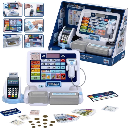Caisse enregistreuse pour enfants avec terminal et scanner KLEIN
