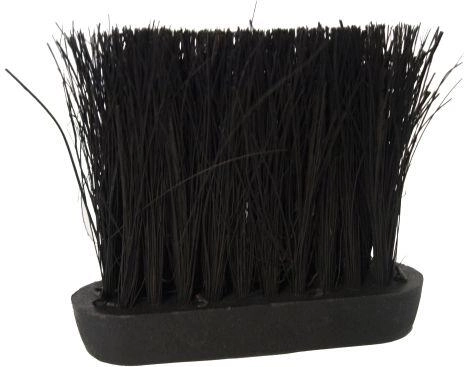 Haardborstel met kokosharen, zwart