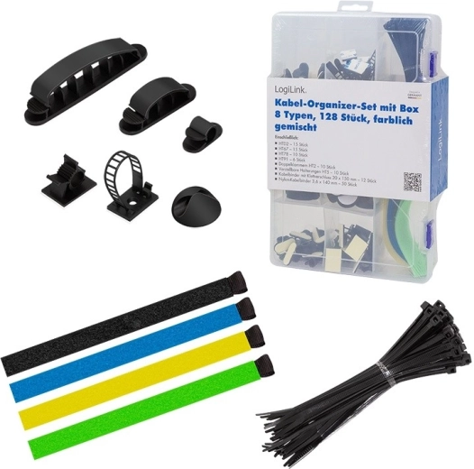 Cable Organizer Set, 8-piece