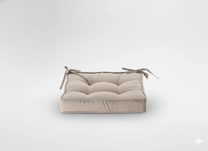 Chair cushion 40 × 40 × 6 cm, natural