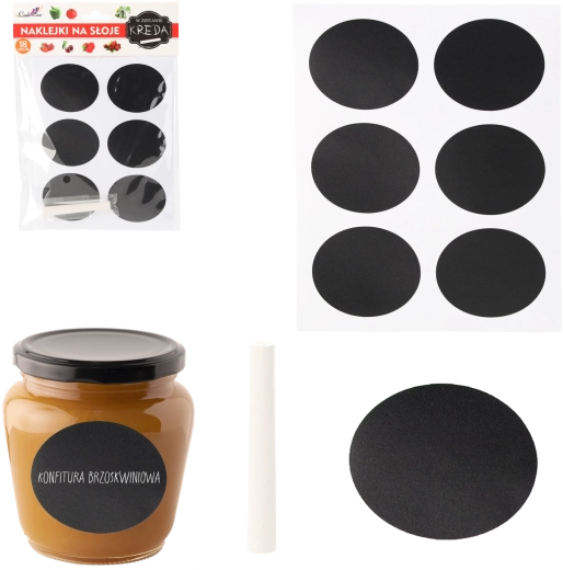 Set schoolbord-zelfklevende etiketten voor potten 6 × 4,8 cm – 18 stuks